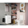 Набор VITRA MIA 40 см с дверцей (раковина, шкаф под раковину, зеркало), цвет белый глянцевый 75022